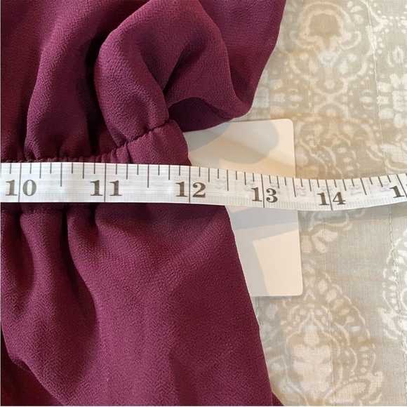 Show Me Your Mumu Kendall Maxi Dress in Merlot Chiffon Large NWT - Picture 12 of 13